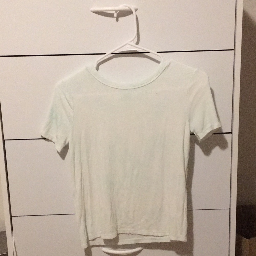 Light Blue and White Tie Dye Shirt